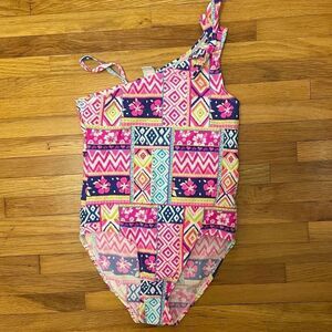 The Children’s Place NWOT Tropical Multicolor One Piece Swimsuit Girls Size 12